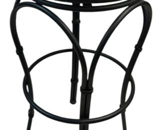 Suede Metal Bar Stool