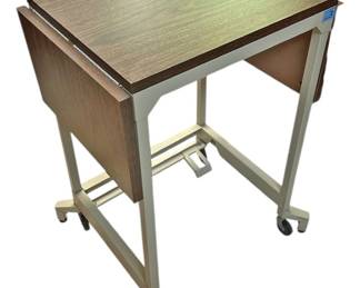 Vintage Rolling Typewriter Table Cart
