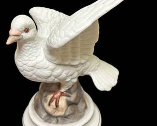 Vintage Bisque Porcelain Dove Figure