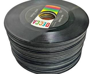 48 Vintage Vinyl Singles 45 RPM