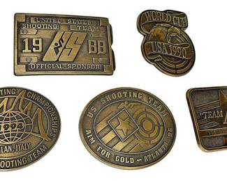 Vintage US Shooting Team Belt Buckles