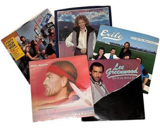 1980s Country Vinyl 45 Singles