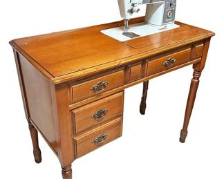 Vintage Singer 600E Sewing Machine Desk