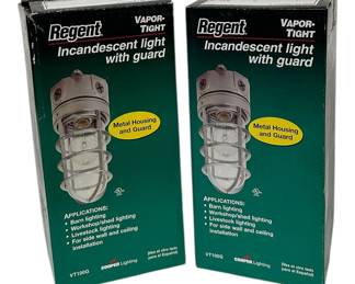 2x New Vapor Tight Light With Guard
