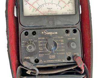 Vintage Simpson 260 Analog VOM Multimeter