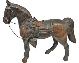 Vintage Cast Bronze Horse Figurine