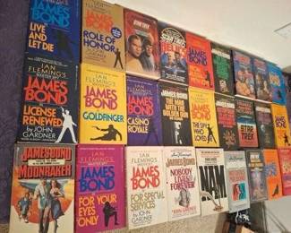 James Bond and Star Trek paperbacks