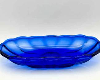 (5) Anchor Hocking Cobalt Blue Banana Split Bowls