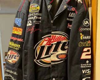 Chase Authentics Miller Lite NASCAR Racing Jacket (Size Large)