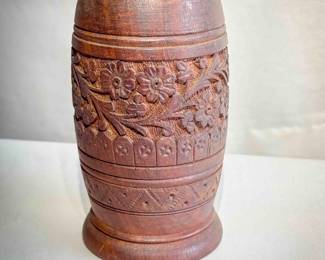 Beautifully Carved Wood Cup