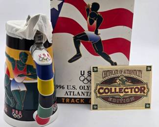 Georgia Track & Field Stein Anheuser Busch 1996 US Olympic Team Atlanta & 1996 Summer Olympics Stein