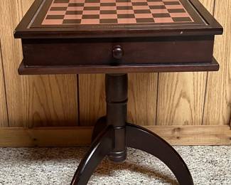 Chess Checkers & Backgammon Table with All Game Pieces