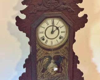 Antique Gingerbread Mantel Clock