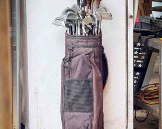 Miller Golf Bags Caddy & Large Set of Mixed Clubs