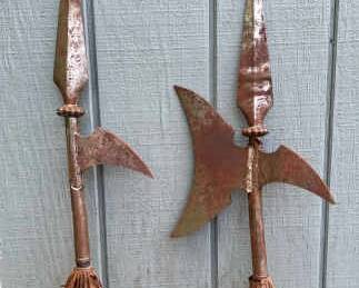 (2) Five Foot Halberds