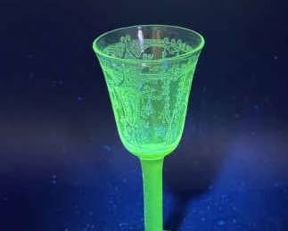 Etched Cordial Glass