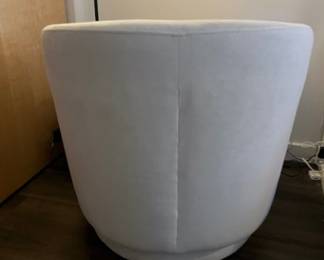Gorgeous West Elm Viv swivel chair in Frost Grey performance velvet. Excellent condition - back view