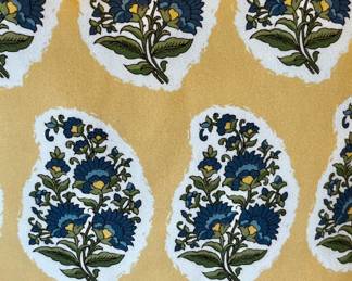 Detail of provencal pillow cover fabric