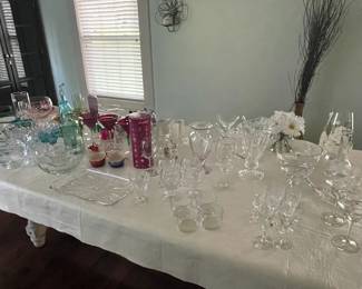 Beautiful crystal & glass collection for sale