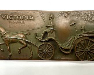 Bronze plaque "The Victoria"