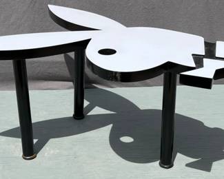 Playboy emblem table