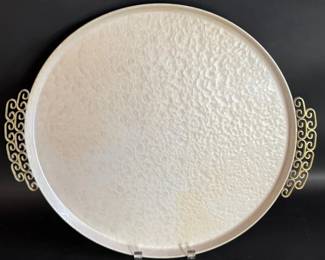 Kyes moire glazed serving tray