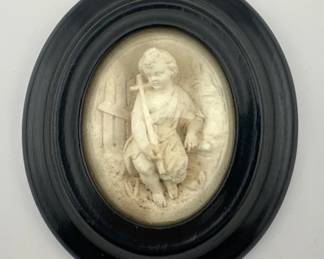 Meerschaum religious carving