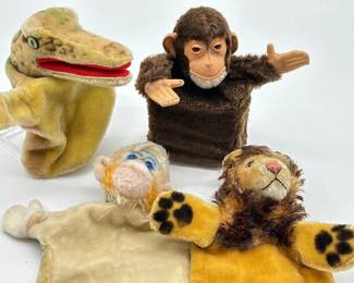 Vintage hand puppets