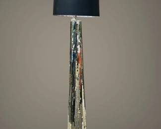 Mirror mosaic floor lamp