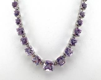 Sterling amethyst necklace