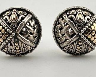 18kt, sterling John Hardy earrings