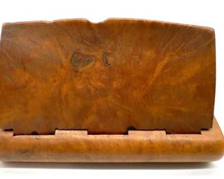 Antique wood snuff box