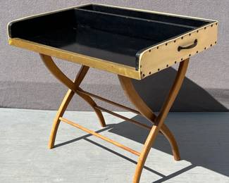 Vinyl wrapped bar tray on stand