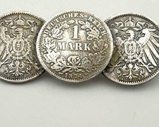 German mark silver brooch (90%)