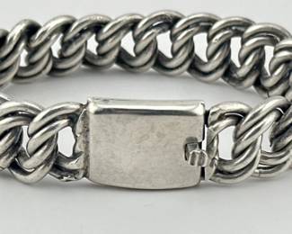 Mexican sterling link bracelet
