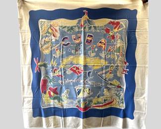 Vintage tablecloth of Cuba