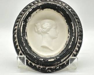 Bisque silhouette plaque