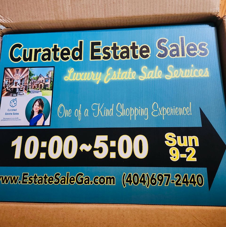 Follow our signs to the estate sale!!
