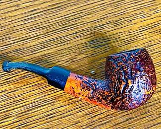 Vintage Briar Smoking Pile With Bent Stem Mid Century