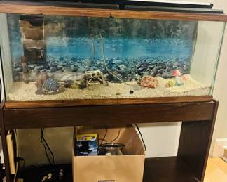 Aquarium 55 gallon tank and stand