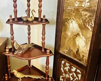 Vintage 4 panel folding screen
Vietnamese or Japanese Origin