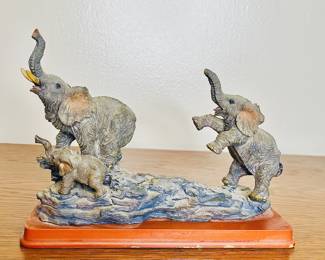 Playful Elephant Family