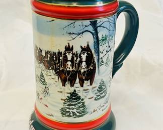 1991 Budweiser Clydesdales stein