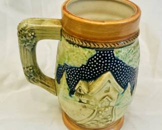 This is a Japanese relief beer stein.