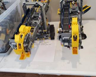 Two Lego Cranes