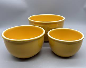 (3) Italian Ceramic Nesting Mixing Bowl