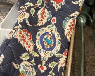 Williams-Sonoma Blue Floral Oven Mitts