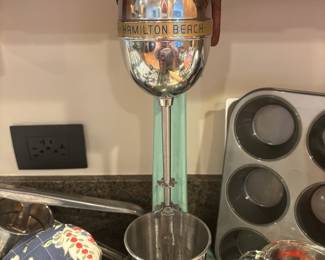 1940s Mint Green Hamilton Beach Milkshake Mixer