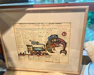 Framed & Matted The Boldt 40 Ledger Artwork