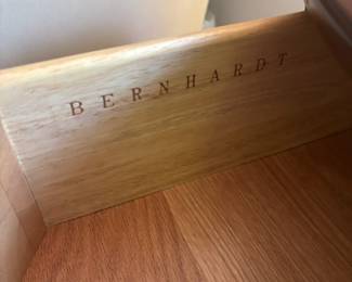 Bernhardt 3 Drawer Round Side Table